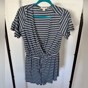 Billabong Striped Blue and White Romper